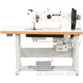 Máquina de costura pesada com alimentação dupla de agulha dupla para estofamento de couro e webbings